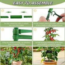 1pc Tomato Support Cage, Vegetable Support Rack, Suitable For Climbing Plants, Vegetables, Flowers, Fruits And Vines - Multicolor - View 12