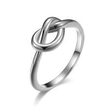 1pc Luxury 304 Stainless Steel Knot Heart Shaped Ring, Unisex Midi/Knuckle Ring, Engagement/Proposal Ring - Ring - View 10