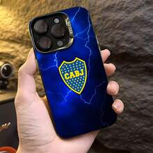 Logotipo del rayo amarillo y azul de .funda de teléfono Fundas compatibles con ,Apple,VIVO,OPPO,,, y Honor.Fabricadas en silicona TPU,ofrecen protección contra golpes y caídas. - Negro - Ver 4