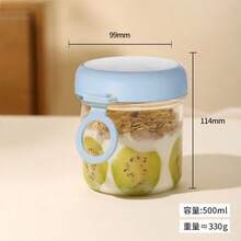 1 hộp đựng cháo yến mạch 450ml có nắp, hộp đựng sữa chua nhiều lớp kiểu hũ Mason có nắp đậy, hộp đựng thức ăn chuẩn bị sẵn chống rò rỉ, hũ chia ngăn để đựng yến mạch, salad, sữa chua, thích hợp cho du lịch, văn phòng, trường học. - Nhiều màu - Xem 13