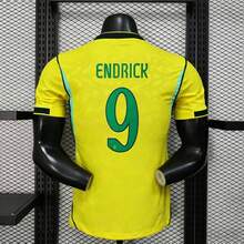 [48-Hour Shipping] Brazil National Team 2026-2027 Season Home Yellow Short-Sleeve Football Jersey, Player Version, Numbers 7 / 9 / 10 / 11 - Số 9 - Xem 4