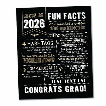 2026 Graduation Decorations, High School Graduation Gifts For Men And Women, Centerpiece Decoration Size 7.87 X 9.84 Inches (No Frame)