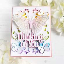 1 khuôn cắt kim loại hình cụm bướm, thích hợp cho việc tự làm sổ lưu niệm, thiệp chúc mừng và đồ thủ công bằng giấy. - LG26-7915 - Xem 6