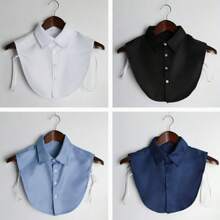 2pcs Detachable Faux Shirt Collar, Men's Fashion Accessory - Multicolor - View 8
