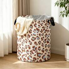 1 Giỏ đựng đồ giặt bằng vải bền in họa tiết da báo, kích thước 48*38cm, dung tích lớn, dùng trong phòng tắm, đựng quần áo, tất, đồ chơi. - Nhiều màu - Xem 9