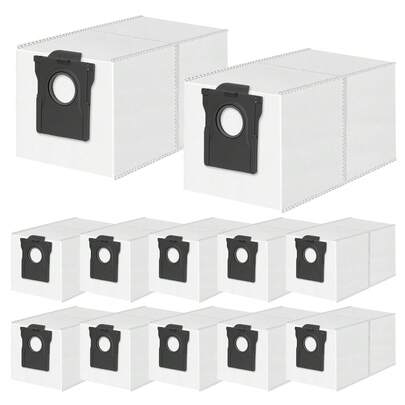 12 Packungen Staubsaugerbeutel für L40/L40s/AE/CE/L50/L10/L10s Pro Ultra, X40/X50/X60 Max/Aqua10/D30/D10 Plus Gen 2 für Mova E40/P10/P50 Pro/Z60 Ultra Staubsauger, 3,2 L Großraumbeutel Ersatz