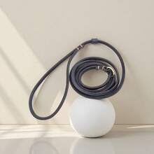 Leather Dog/Cat Collar And Leash Set, Puppy Leather Leash For Training, Pet Walking Lead, Durable Anti-Pulling Leather Rope - Black - View 8