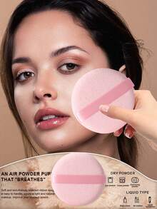 16PCS Makeup Tools Set Including:1pc Makeup Brush Cleaning Tools+3PCS Triangle Powder Puffs+3PCS Makeup Sponges+3PCS Mini Makeup Sponges+3PCS Mini Air Cushion Powder Puffs+3PCS Circular Powder Puffs - Pink - View 3
