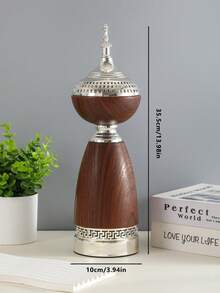 1 pièce Brûle-encens en fer de 34,5 cm de hauteur, disponible en blanc crème et noir, décoration d'intérieur minimaliste et élégante, diffuseur d'aromathérapie, convient à diverses occasions, peut être utilisé comme cadeau pour les fêtes ou la remise des diplômes - Multicolore - Voir 5