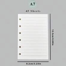 1包，A6/A7/M5/A5/A8透明内芯，活页贴纸笔记本替换内页，贴纸计划本替换内页，PP高透明材质，适用于粘贴贴纸、制作贴纸笔记本、照片卡片、办公计划本收纳 - 無色 - 查看 32