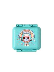 Mini 6-Compartment Portable Pill Box, Medicine Storage Box, Travel Pill Box, Printed With "My Pill Box" And Pill Pattern, 6-Compartment Small Pill Box, Sealed Pill Packaging Storage Box, 6-Day Weekly Pill Storage Box, Travel Essential Pill Box, Daily Vitamin Pill Box, Pocket Pill Box Storage Box, Exquisite Storage Box, Home Essential, Travel Essential - Multicolor - View 16
