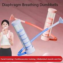 Adjustable Resistance Abdominal Breathing Dumbbell Lung Capacity Trainer, Abdominal Workout Dumbbell - Multicolor - View 1