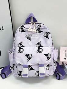 SANRIO 1 Ba lô in hình hoạt hình Hello Kitty & Kuromi kiểu mới dễ thương, thẩm mỹ Kawaii, dung tích lớn, nhẹ, thích hợp cho học sinh đi học hàng ngày, đi làm, du lịch, hoạt động ngoài trời, đeo vai điều chỉnh được, túi xách di động - Một phong cách - Xem 11