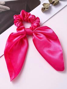 1/10 Piezas Scrunchies de satén de colores para el cabello de niñas, lazos de pelo con moños, lazos de seda anudados, cinta de pelo de satén, elástico para cola de caballo, accesorio de cabello para uso diario - Multicolor - Ver 16
