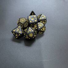 Easytoday High Quality New 7-Piece Star Engraved Dice Set, Novel Acrylic Dice Suitable For Board Games - Multicolor - View 19