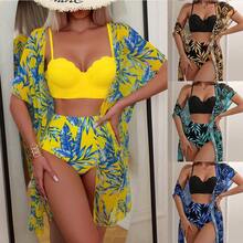 Women Tankinis - Black and Yellow - View 2