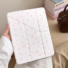 适用于 iPad (A16) 第 11 代 11 英寸、第 10 代 10.9 英寸、Air 8 (M4) 11 英寸（2026 年款）、第 7 代、第 8 代、第 9 代 10.2 英寸、Pro 11（2020-2022 年款）、Air 7/6 (M3/M2) 11 英寸、S10 Lite、A11、A11+ 的可爱爪印折叠保护套，带笔槽，采用柔软 TPU 背壳，支持自动唤醒/睡眠功能。 - 愛心腳印 - 查看 2