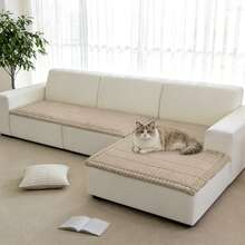 YSTYLE Vỏ bọc tay vịn ghế sofa bằng vải flannel cho ghế 1/2/3/4 chỗ ngồi, vỏ bọc ghế bành, vỏ bọc sofa thân thiện với thú cưng, vỏ bọc sofa bền chắc cho phòng khách. - màu nâu - Xem 8