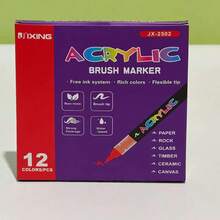 Gerade flüssiger Acrylmarker, weiche Spitze, grenzüberschreitende Studentenmalerei, speziell für Kunststudenten, stapelbarer Acrylmarker - Sätze - Übersicht 8