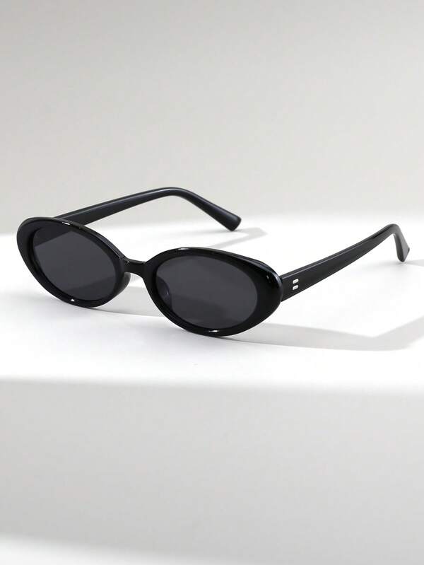 1 par de gafas de mujer con montura de ojo de gato, estilo retro y personalizado, de moda y estilo callejero, adecuadas para exteriores, playa y vacaciones