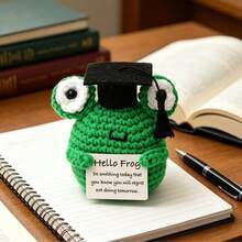 1pc Handmade Graduation Gift: Crafted With Soft, Hypoallergenic Yarn, This Comfortable And Charming Piece Makes A Wonderful Graduation Memento. Graduates Can Display It On Their Desk, Bookshelf, Or In Their Dorm. - Multicolor - View 3