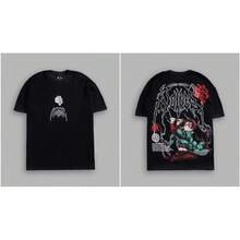 T-Shirt Blouse New Hot Selling Vintage Blouses Cute Top 100 Percent Cotton Shirts For Men Manfinity Men Graphic Tees Women DARCSPORT  Co-Branded  Brand Wolf Head Short-Sleeve Printed Loose Heavy Cotton Crew Neck T-Shirt Short-Sleeve - T251207 黑色 - 查看 4