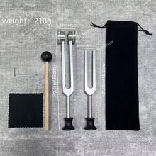 Professional Tuning Fork Set For Ear Candling - 128Hz, 512Hz, 432Hz, 256Hz 2-Piece Combination Set, Body-Weighted Forks For Yoga And Meditation - Frequency Devices - Silver - View 9