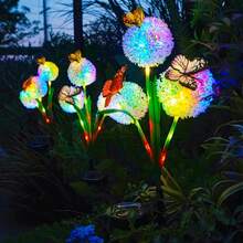 這款太陽能蒲公英蝴蝶造型花園燈非常適合裝飾露台、草坪、花園和小徑，是送給母親、男友或女友的絕佳禮物，也是完美的節日禮品 - 蒲公英 - 查看 1