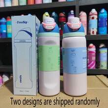 OWALA New 24OZ Stainless Steel Insulated Water Bottle With Straw, Suitable For Sports, Travel And School Activities. This Water Bottle Can Keep Water Temperature For Over 24 Hours, With Good Sealing, Portable, And Flip-Top Design, Perfect For Holding Cold And Hot Drinks, Coffee And Iced Beverages. - 彩色 - 查看 11