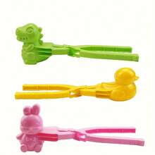 Rice And Vegetable Roll Mold: Create Cute Animal Shape - Dinosaur, Rabbit And Duck Design - Suitable For Sushi, Fried Balls And Other Dishes - Plastic Material, Non Electric - Multicolor - View 3