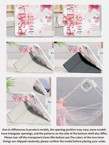 Ayotu 这款百合花与标语平板电脑保护套兼容 iPad Air 8 (M4) 2026 (11/13 英寸)、Air 11 英寸 M3 2025 / M2 2024、Air 第五代 2022、(A16) 11 英寸第十一代 2025，也兼容三星 Galaxy Tab 和 Kindle Paperwhite 第十二代 2024。透明背壳，时尚图案保护套，具备自动休眠和唤醒功能，气囊保护，适合作为礼物和办公用品。 - 彩色 - 查看 6