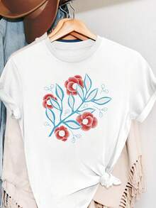 Women T-Shirts - White - View 6