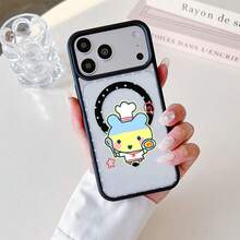 マグネット式黄ばみ防止 | 高級感あふれる2in1アクリルマグネット式スマホケース！スタイリッシュで手触りも良く、実用的な保護機能とマグネット式・耐衝撃設計を融合させた、高級感あふれるケースです。 シェフキャラクターケース  11  17e 手机壳  17e 手机壳 家族、恋人、友人、そして子供たちへのプレゼントに最適です。  15 Pro Max/13 Pro Max/16/17e/11 Pro Max/ 13 pro/15 Plus/14 Plus/15 Pro/15/16 Plus/12/13/16 Pro Max/12 Pro/14 Pro/17/11 Pro/14 Pro Max/Apple  Air/12 Pro Max/16 Pro/17 Pro Max/17 Pro/14/16e - ブラック - チェックする 15
