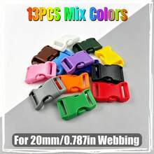 HSDOUBLE Bộ 13 khóa cài nhựa tháo nhanh, kích thước 10/15/20/25mm, thích hợp cho dây dắt thú cưng, ba lô, may vá DIY. - 13 cái - Xem 12
