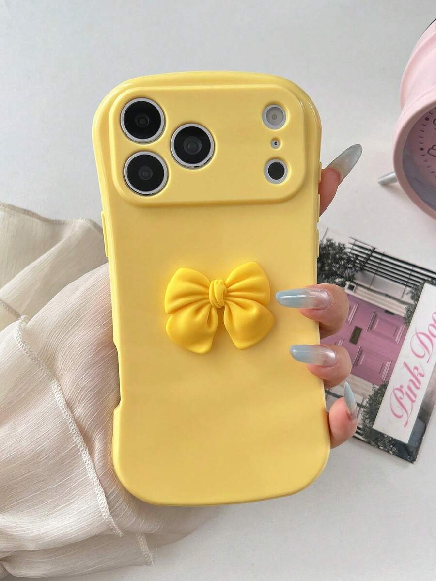 Basic Phone Cases - קשת תלת-ממדית צהובה - ראה 1