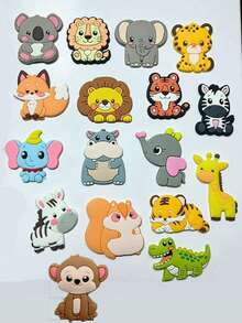 5/10pcs Animal Refrigerator Magnets, Creative Refrigerator Magnets, Fridge Decor, Fridge Stickers Including Elephant, Tiger, Lion, Monkey, Giraffe And Other Forest Animals Diy Decals, Kitchen Decorations (Adhesive-Backed Design, Non-Magnetic) - Multiple Styles - View 11