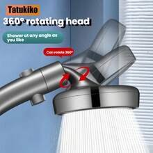 Vòi sen phun áp lực mạnh mẽ từ Tatukiko, có vòi sen cầm tay có thể dùng làm vòi phun trên trần. Sản phẩm bao gồm chức năng dừng nước bằng một nút bấm để chỉ sử dụng khi tắm. - tắm đơn - Xem 5