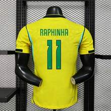[48-Hour Shipping] Brazil National Team 2026-2027 Season Home Yellow Short-Sleeve Football Jersey, Player Version, Numbers 7 / 9 / 10 / 11 - Số 9 - Xem 3