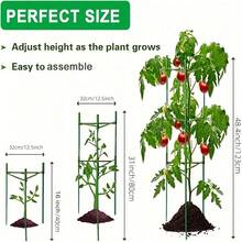 1pc Tomato Support Cage, Vegetable Support Rack, Suitable For Climbing Plants, Vegetables, Flowers, Fruits And Vines - Multicolor - View 6