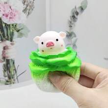 NeeDoh Đồ chơi bóp hình bắp cải hoạt hình, hình thỏ, lợn, chuột ẩn bên trong, đồ chơi cảm giác, đồ chơi giảm căng thẳng vui nhộn, quà tặng tiệc tùng, phần thưởng trong lớp học, quà tốt nghiệp mùa hè. - Nhiều màu - Xem 9