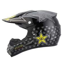 Casco Cross Infantil Niño Moto Con Gafas Guantes Estrella -S - Negro - Ver 9
