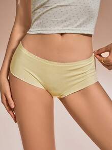 2pcs Floral Print Ruffle Mid-Waist Comfortable Breathable Women's Hipster Panties, Suitable For Yoga, Sports And Daily Wear - Multicolor - View 5