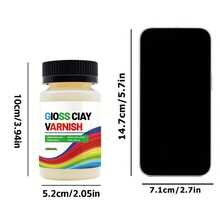 1/2/3 Chai 150ML Sơn bóng cho đất sét tự khô, men đất sét, sơn bóng đất sét, sơn bóng cao cấp, bền lâu, đa dụng, bóng mượt - màu sắc - Xem 2