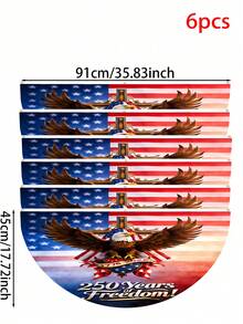 1件装“上帝之下的一个国家”250周年纪念半月旗（1776-2026），涤纶材质，爱国主义门廊装饰，图案包括白头鹰、美国国旗、基督教十字架和“250年自由”字样，不易褪色，适合7月4日、独立日、7月4日、250周年庆典、阵亡将士纪念日、退伍军人节等宗教爱国主义家居花园派对装饰。 - 12 - 查看 13