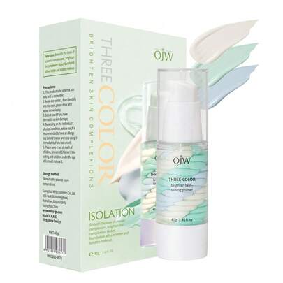 OJW 三合一色彩修正妆前乳，提亮肤色，保湿滋润，控油收缩毛孔