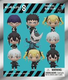 Crunchyroll Official Licensed Kaiju No. 8 3D Foam Bag Clip, Anime Mystery Figure Keychain, Collectible Bag Charm For Fans Random One - Baby Blue - View 9