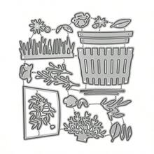 1pc Metal Cutting Die, Suitable For DIY Scrapbooking, Greeting Cards And Paper Craft, Plant Pot Shaped Cutting Mold - LG26-7916 - View 2