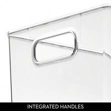Large Clear Plastic Storage Bin For Bathroom Or Vanity, Organizer For Hair Tools & Shampoo Bottles - Packof1 - View 6