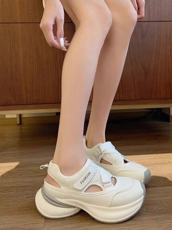 Giày thể thao nữ đế dày, kiểu dáng casual - Giày đi làm đế dày chống trượt thoải mái - Giày tối giản