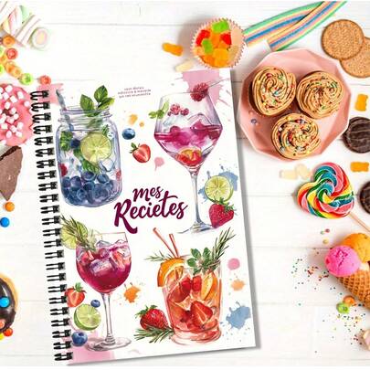 Sổ tay lò xo họa tiết nước trái cây màu nước, được vẽ tay tinh tế với các loại đồ uống trái cây đầy màu sắc, vẻ ngoài cực kỳ cao cấp. Thích hợp cho những người nội trợ ghi lại cảm hứng nấu nướng, viết nhật ký bếp núc và lên kế hoạch nấu ăn, cũng có thể dùng làm vở ghi chép học tập và là một món quà tuyệt vời.